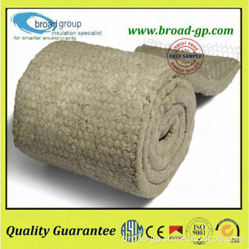 Rock Wool Insulation With Wire Mesh Heat Resistant Blanket Insulation
